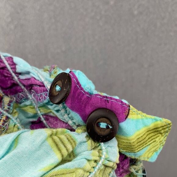 Vintage J&J Hawaii 100% Rayon Maxi Dress 2XL Tropical Granny Core Hippie Gypsy - Picture 14 of 15